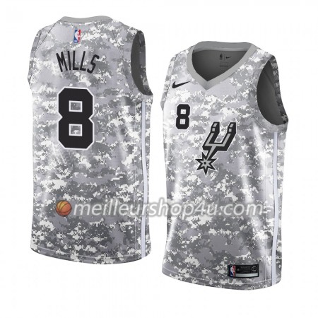 Maillot Basket Homme San Antonio Spurs Patty Mills 8 2018-19 Nike Gris Swingman